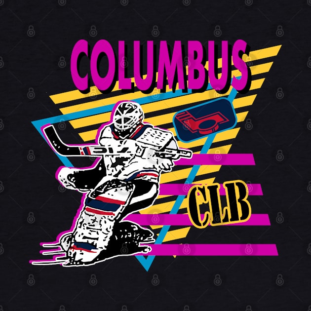 Columbus Neon Hockey by Locker Room Originals